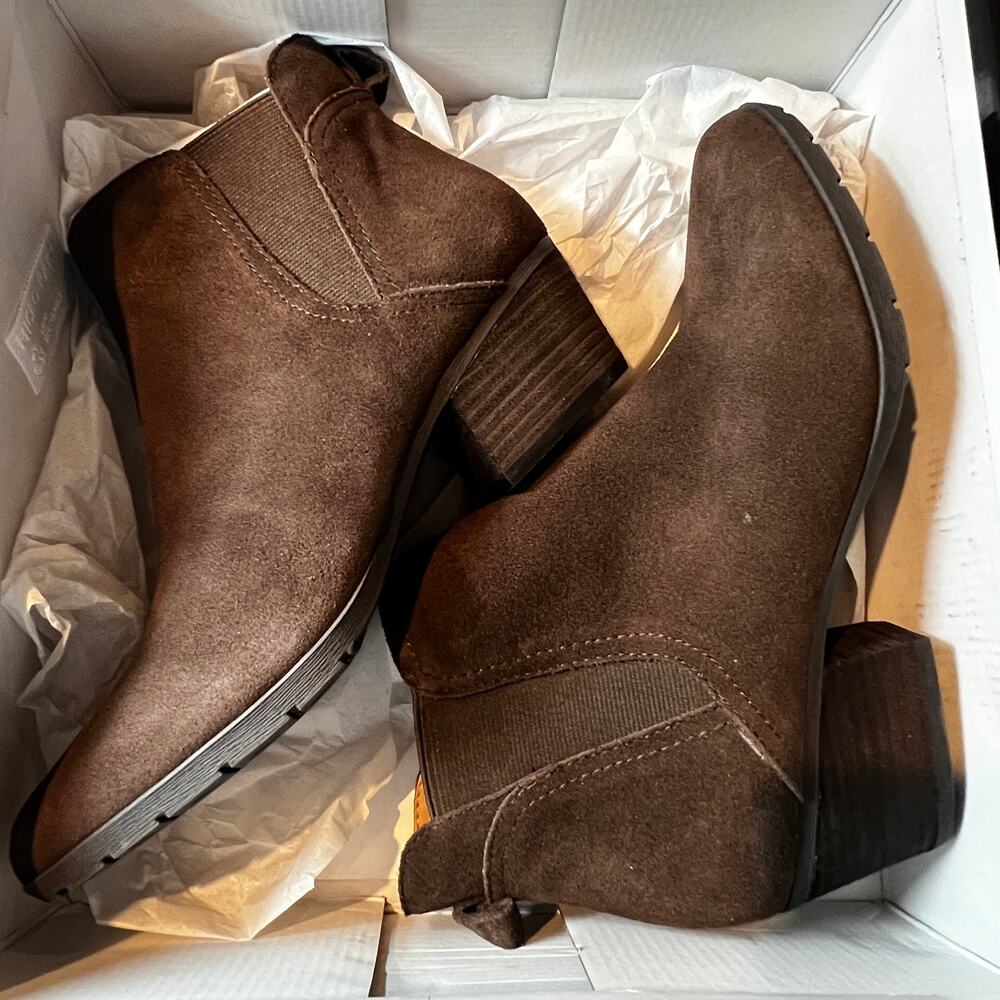 NWB Blondo Victory Waterproof Ankle Boots Brown Women's Size 7.5M - Picture 3 of 9